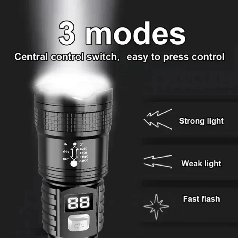 100000LM Super Bright Led Flas - Outdoor Adventure Trips 评论和价格