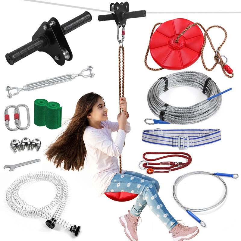 Zipline Kit, Outdoor Park Zip  - Outdoor Adventure Kit For Kids 评论和价格