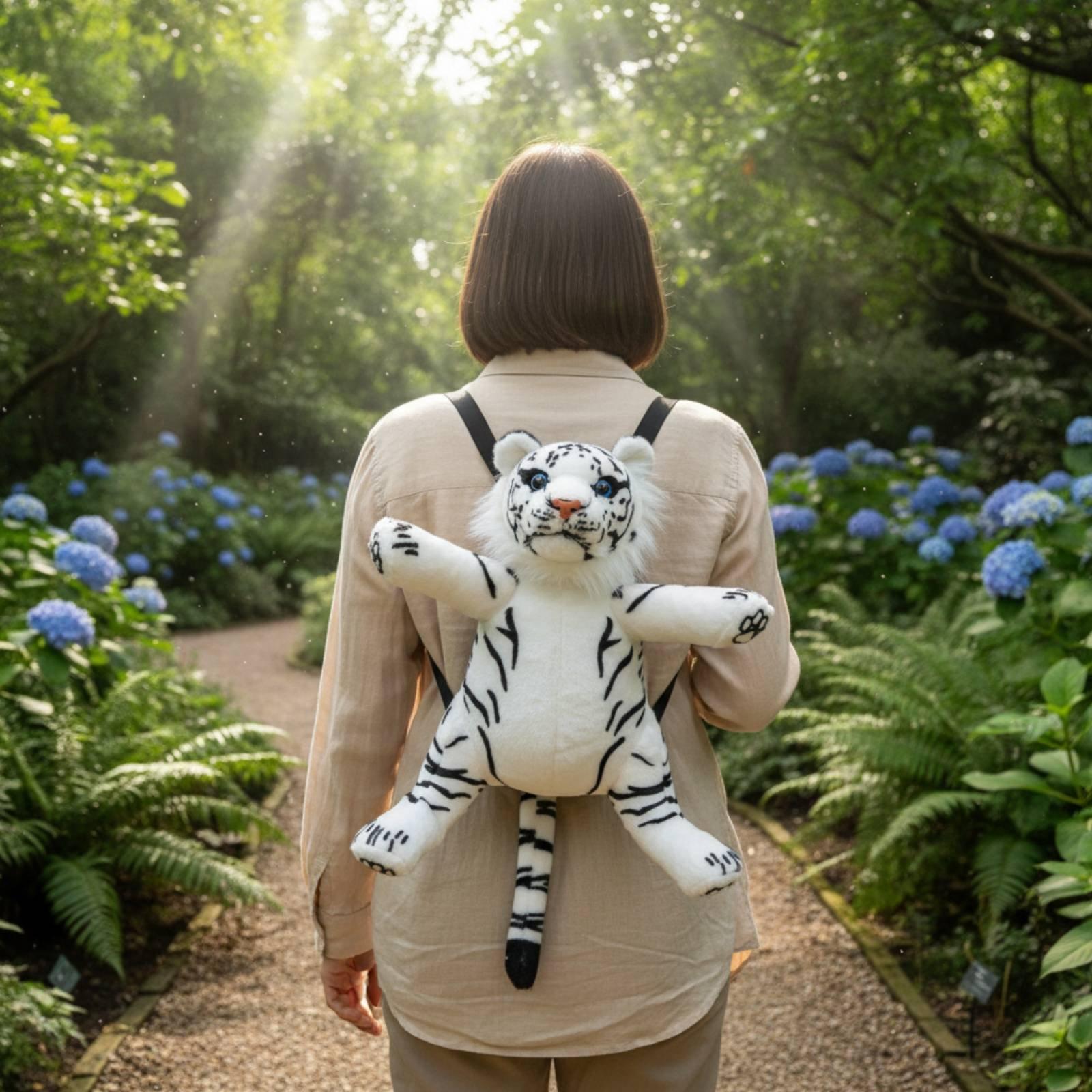 Soft Leopard Plush Doll Bag fo - Outdoor Adventure Backpack 评论和价格